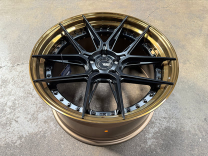 New 20x8.5 ET30 20x10 ET40 W2 W2C (4 wheel) 5x112 Black Gold