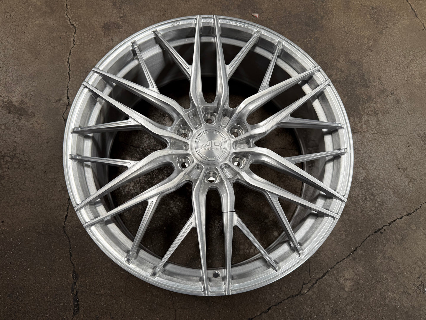 New 22x9 ET45 AD Wheel Forged 116 Land Cruiser LC300 Rim (4 wheel) Silver Brushed 6x139.7