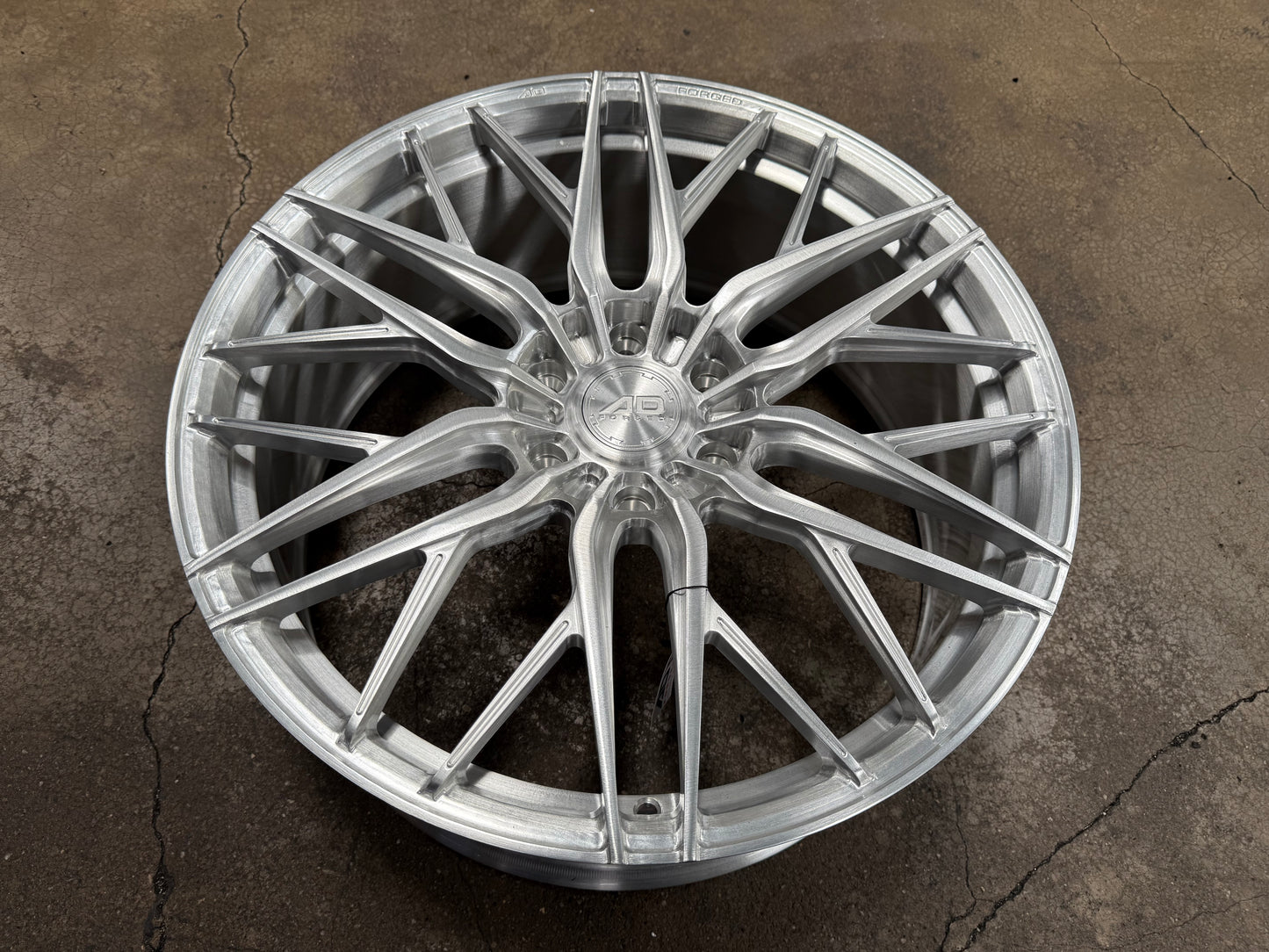 New 22x9 ET45 AD Wheel Forged 116 Land Cruiser LC300 Rim (4 wheel) Silver Brushed 6x139.7