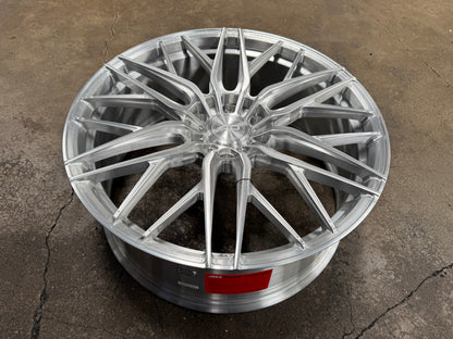 New 22x9 ET45 AD Wheel Forged 116 Land Cruiser LC300 Rim (4 wheel) Silver Brushed 6x139.7