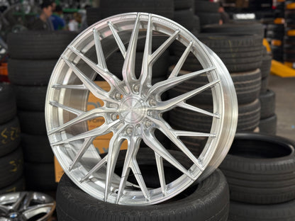 New 22x9 ET45 AD Wheel Forged 116 Land Cruiser LC300 Rim (4 wheel) Silver Brushed 6x139.7