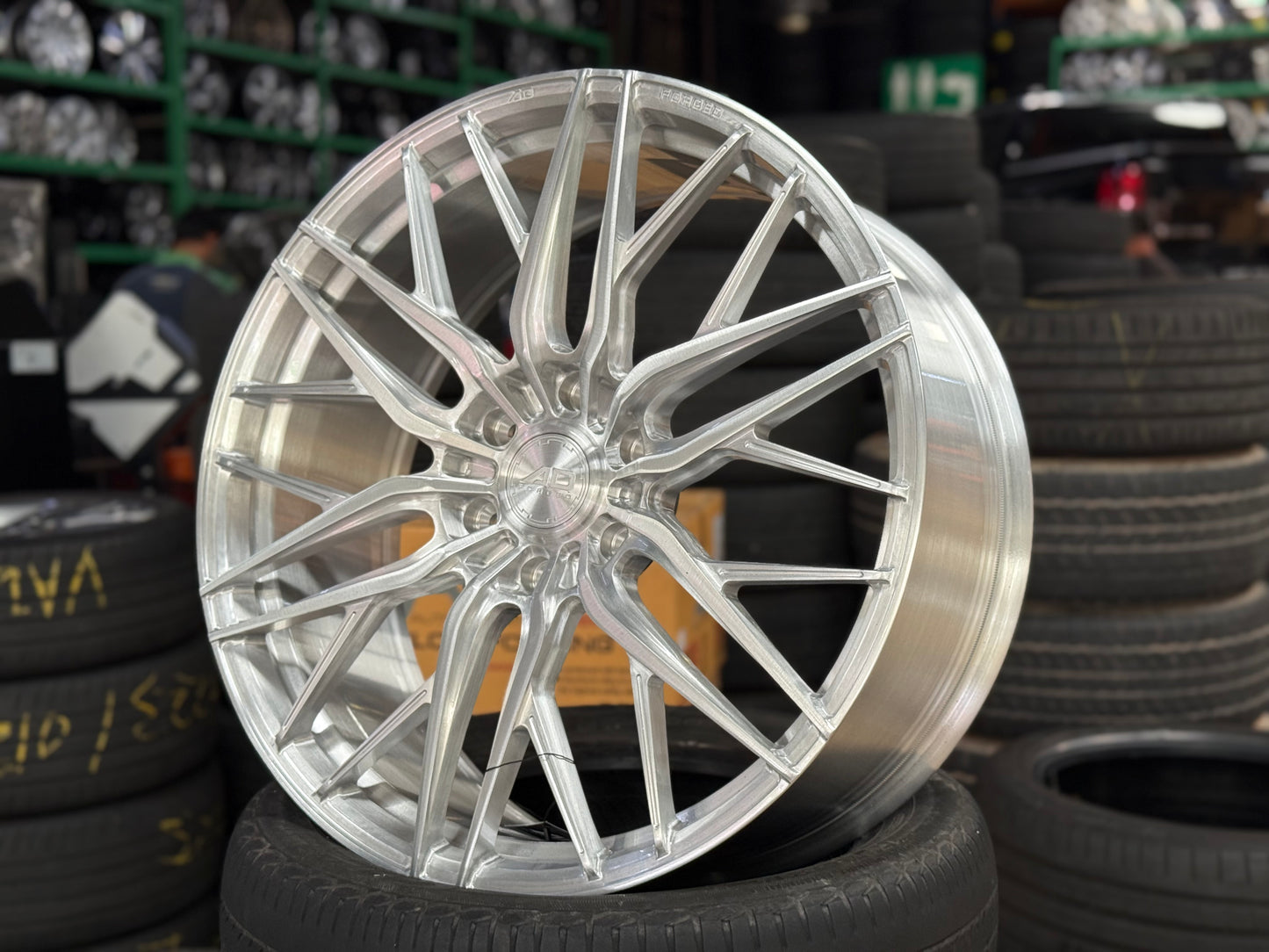 New 22x9 ET45 AD Wheel Forged 116 Land Cruiser LC300 Rim (4 wheel) Silver Brushed 6x139.7