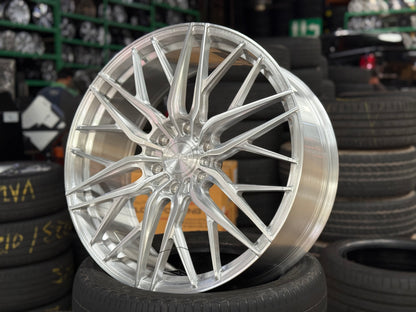 New 22x9 ET45 AD Wheel Forged 116 Land Cruiser LC300 Rim (4 wheel) Silver Brushed 6x139.7
