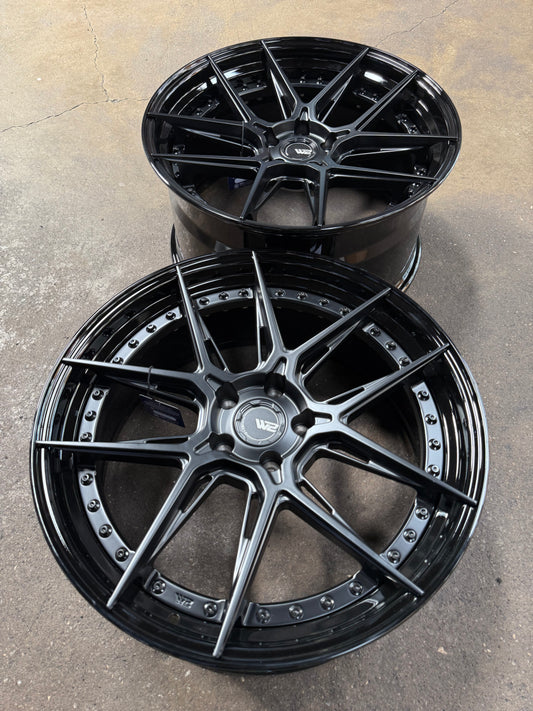 New 20x8.5 ET30 20x10 ET40 W2 Wheel W2C (4 wheel) 5x114.3 Gloss Black