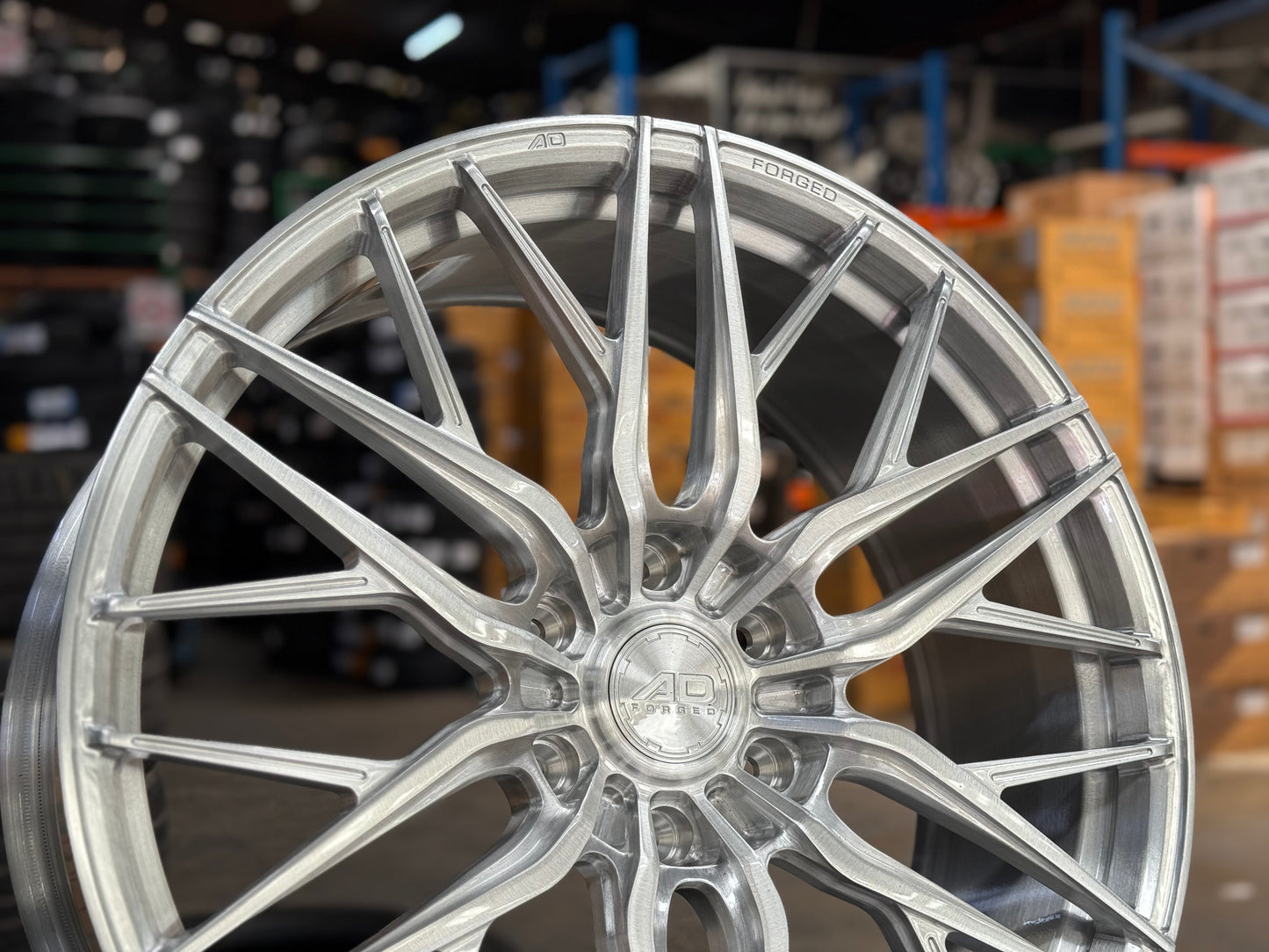 New 22x9 ET45 AD Wheel Forged 116 Land Cruiser LC300 Rim (4 wheel) Silver Brushed 6x139.7