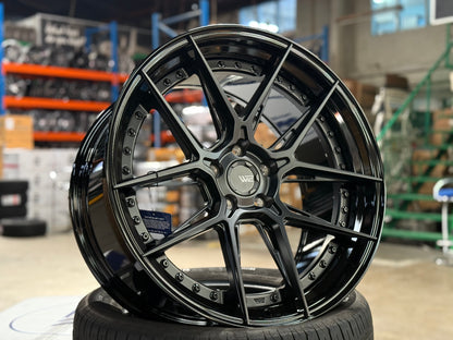 New 20x8.5 ET30 20x10 ET40 W2 Wheel W2C (4 wheel) 5x114.3 Gloss Black