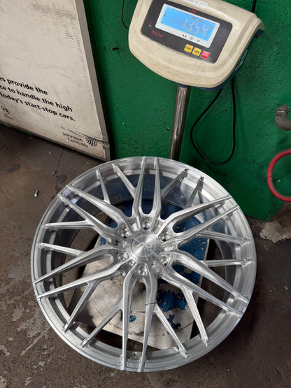 New 22x9 ET45 AD Wheel Forged 116 Land Cruiser LC300 Rim (4 wheel) Silver Brushed 6x139.7