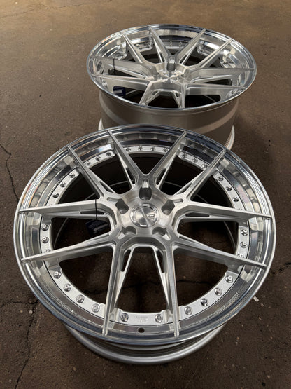 New 20x8.5 ET30 20x10 ET40 W2 Wheel W2C (4 wheel) 5x114.3 Gloss Silver