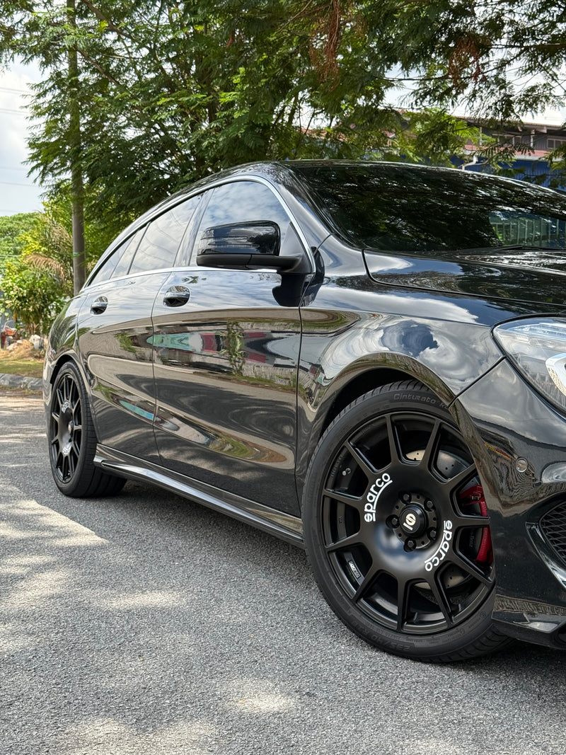 New 18X8 ET45 Sparco Terra Rim (4 wheel) Matt Black 5X112