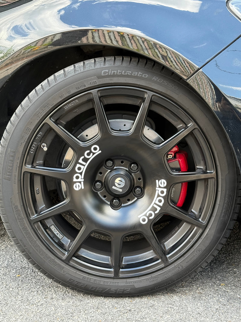 New 18X8 ET45 Sparco Terra Rim (4 wheel) Matt Black 5X112