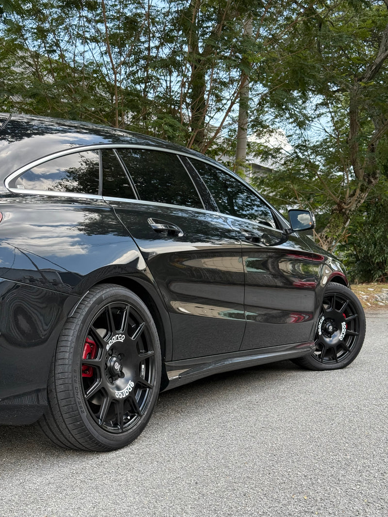 New 18X8 ET45 Sparco Terra Rim (4 wheel) Matt Black 5X112