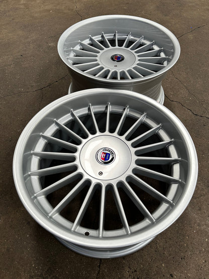 New 18X8.5 ET13 18X9.5 ET20 Staggered ALPINA (4 wheels) Gloss Metallic Silver 5X112
