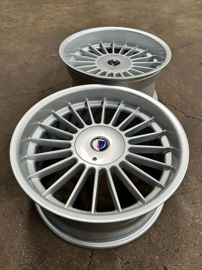 New 18X8.5 ET13 18X9.5 ET20 Staggered ALPINA (4 wheels) Gloss Metallic Silver 5X112