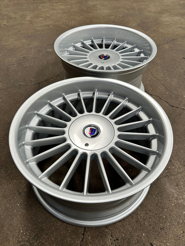New 18X8.5 ET13 18X9.5 ET20 Staggered ALPINA (4 wheels) Gloss Metallic Silver 5X120