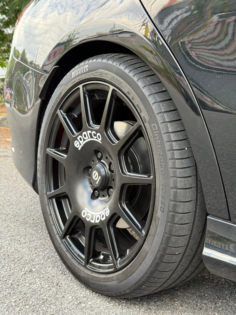 New 18X8 ET45 Sparco Terra Rim (4 wheel) Matt Black 5X112