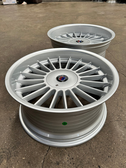 New 18X8.5 ET13 18X9.5 ET20 Staggered ALPINA (4 wheels) Gloss Metallic Silver 5X112