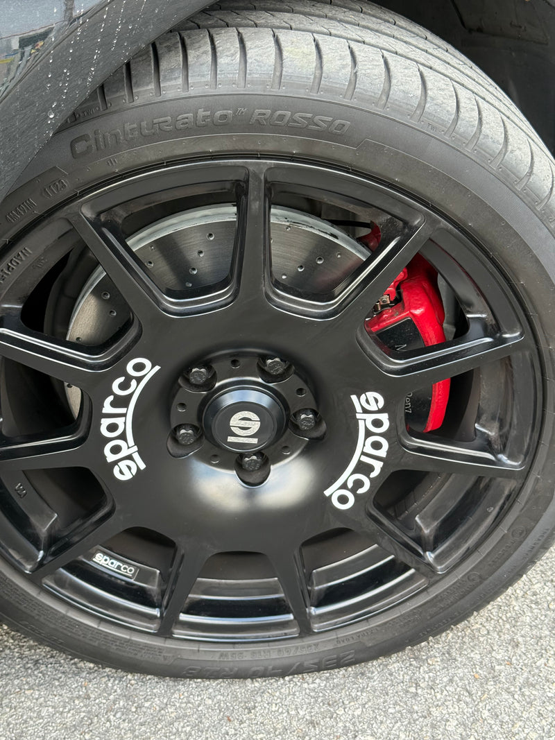 New 18X8 ET45 Sparco Terra Rim (4 wheel) Matt Black 5X112
