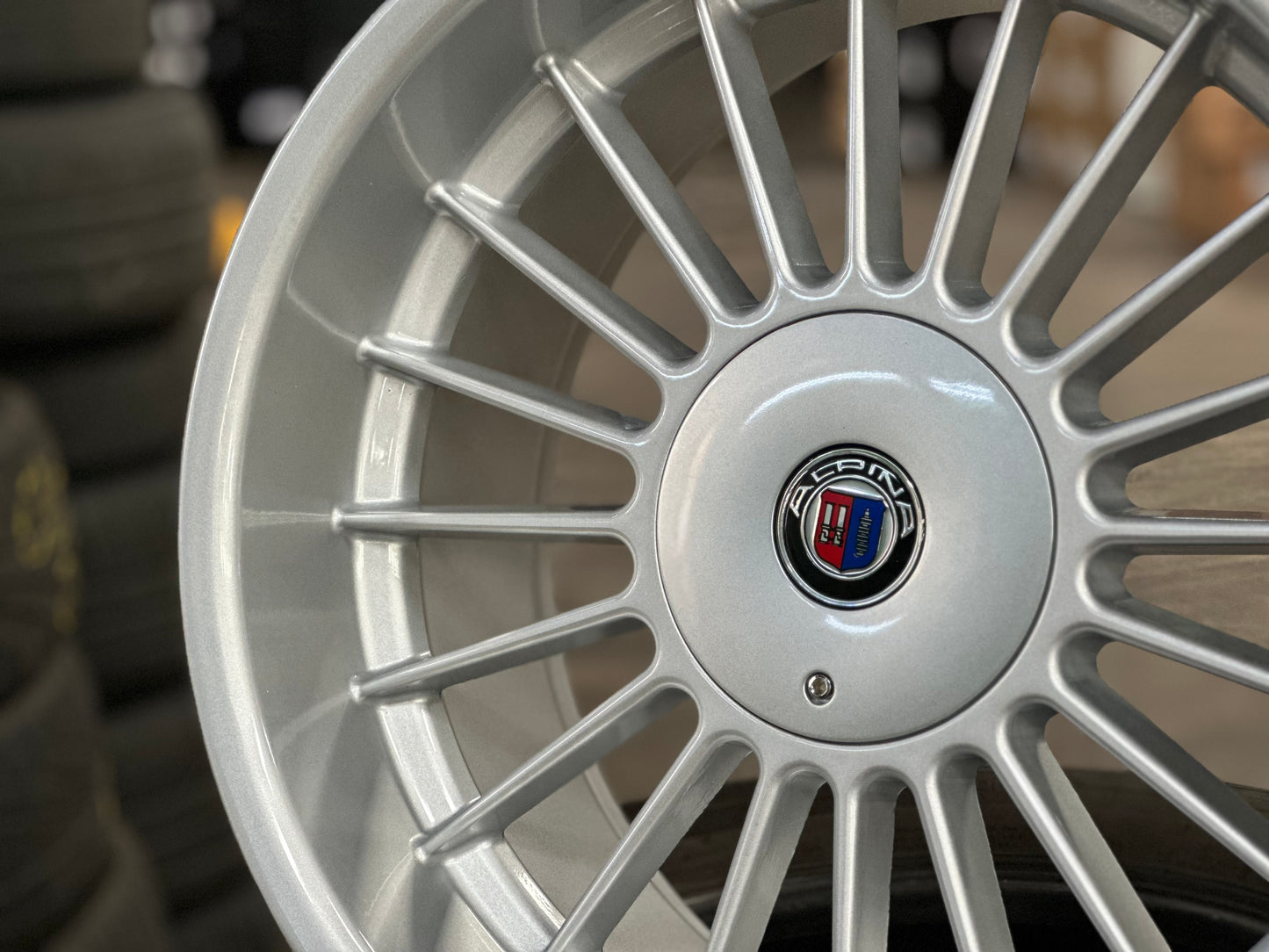 New 18X8.5 ET13 18X9.5 ET20 Staggered ALPINA (4 wheels) Gloss Metallic Silver 5X112