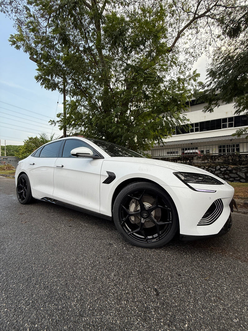 New 20x9 ET35 Lenso Vamos 5 Flow Formed Rim (4 Wheels) 5x114.3 Hyper Black