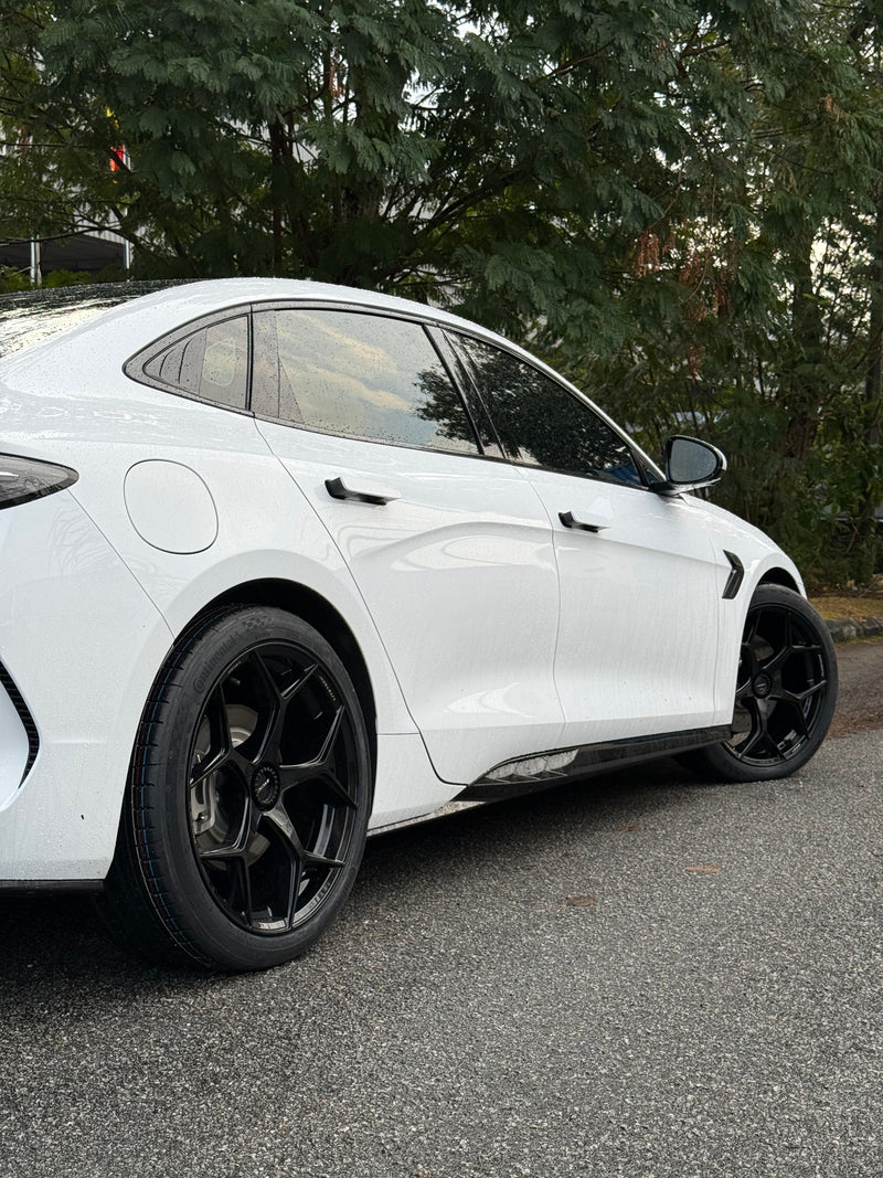 New 20x9 ET35 Lenso Vamos 5 Flow Formed Rim (4 Wheels) 5x114.3 Hyper Black