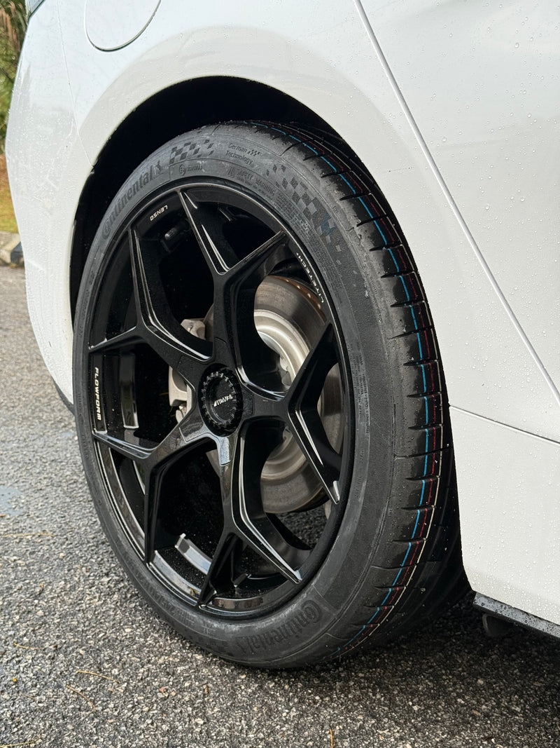 New 20x9 ET35 Lenso Vamos 5 Flow Formed Rim (4 Wheels) 5x114.3 Hyper Black