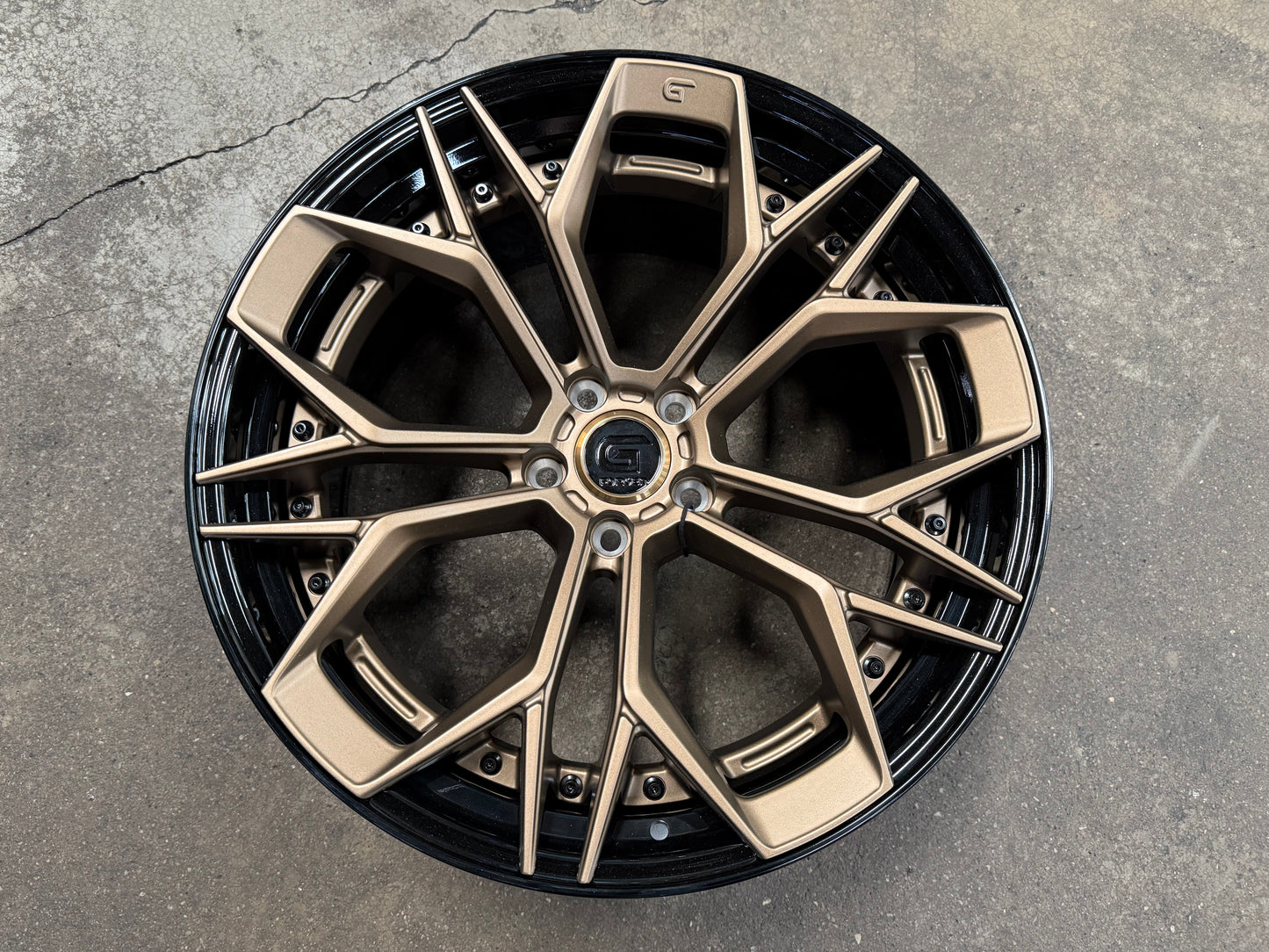 New 20x8.5 ET30 20x10 ET40 G Forged GF11 (4 wheel) 5x112 Black Bronze