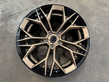 New 20x8.5 ET30 20x10 ET40 G Forged GF11 (4 wheel) 5x112 Black Bronze