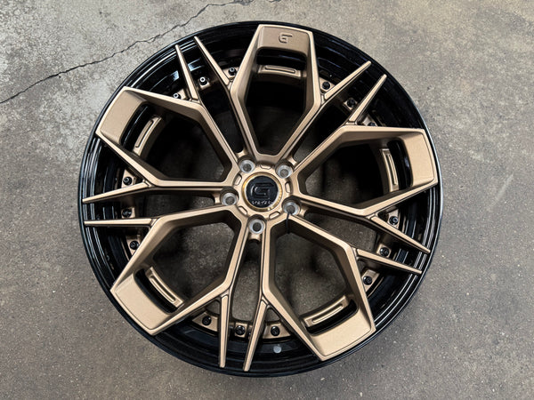 New 20x8.5 ET30 20x10 ET40 G Forged GF11 (4 wheel) 5x112 Black Bronze
