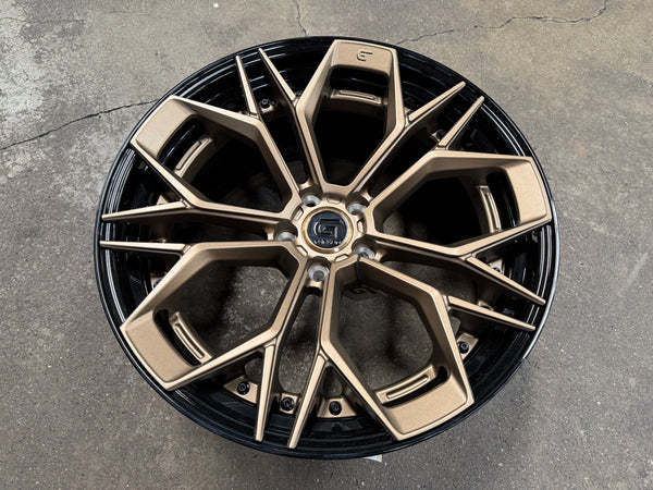 New 20x8.5 ET30 20x10 ET40 G Forged GF11 (4 wheel) 5x112 Black Bronze