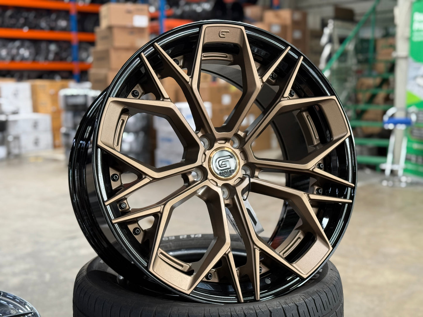[Bundle] 20x10 ET40 G Forged GF11 (2 wheel) 5x112 Black Bronze