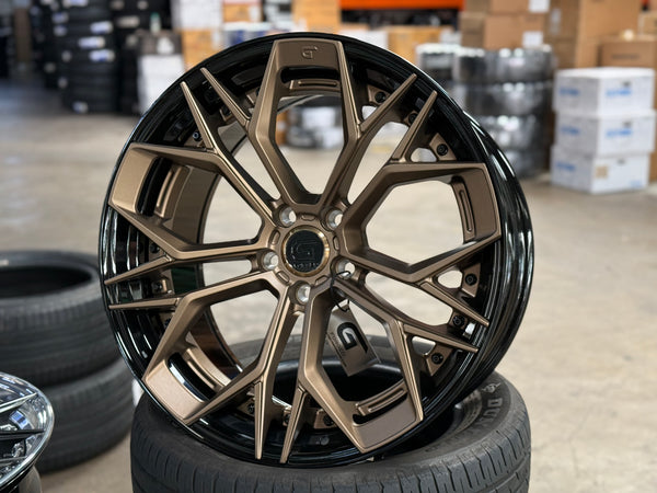 New 20x8.5 ET30 20x10 ET40 G Forged GF11 (4 wheel) 5x112 Black Bronze