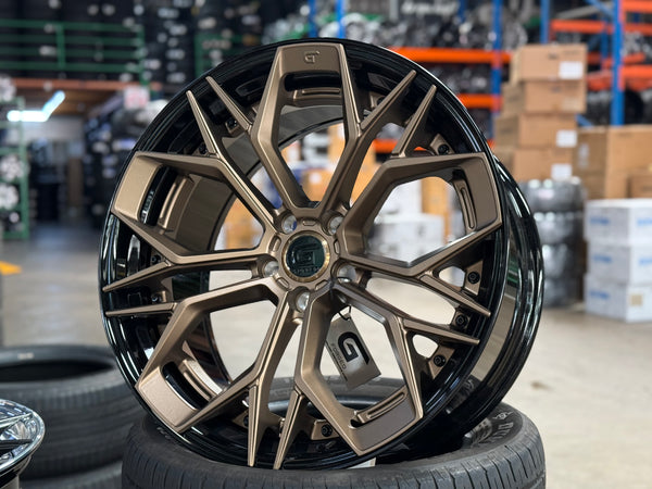 New 20x8.5 ET30 20x10 ET40 G Forged GF11 (4 wheel) 5x112 Black Bronze