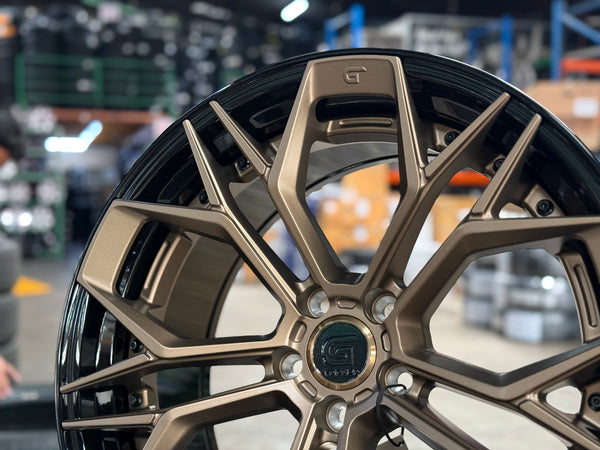 New 20x8.5 ET30 20x10 ET40 G Forged GF11 (4 wheel) 5x112 Black Bronze