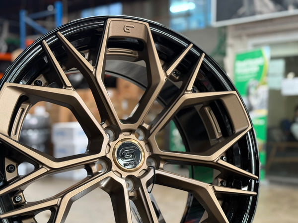 New 20x8.5 ET30 20x10 ET40 G Forged GF11 (4 wheel) 5x112 Black Bronze