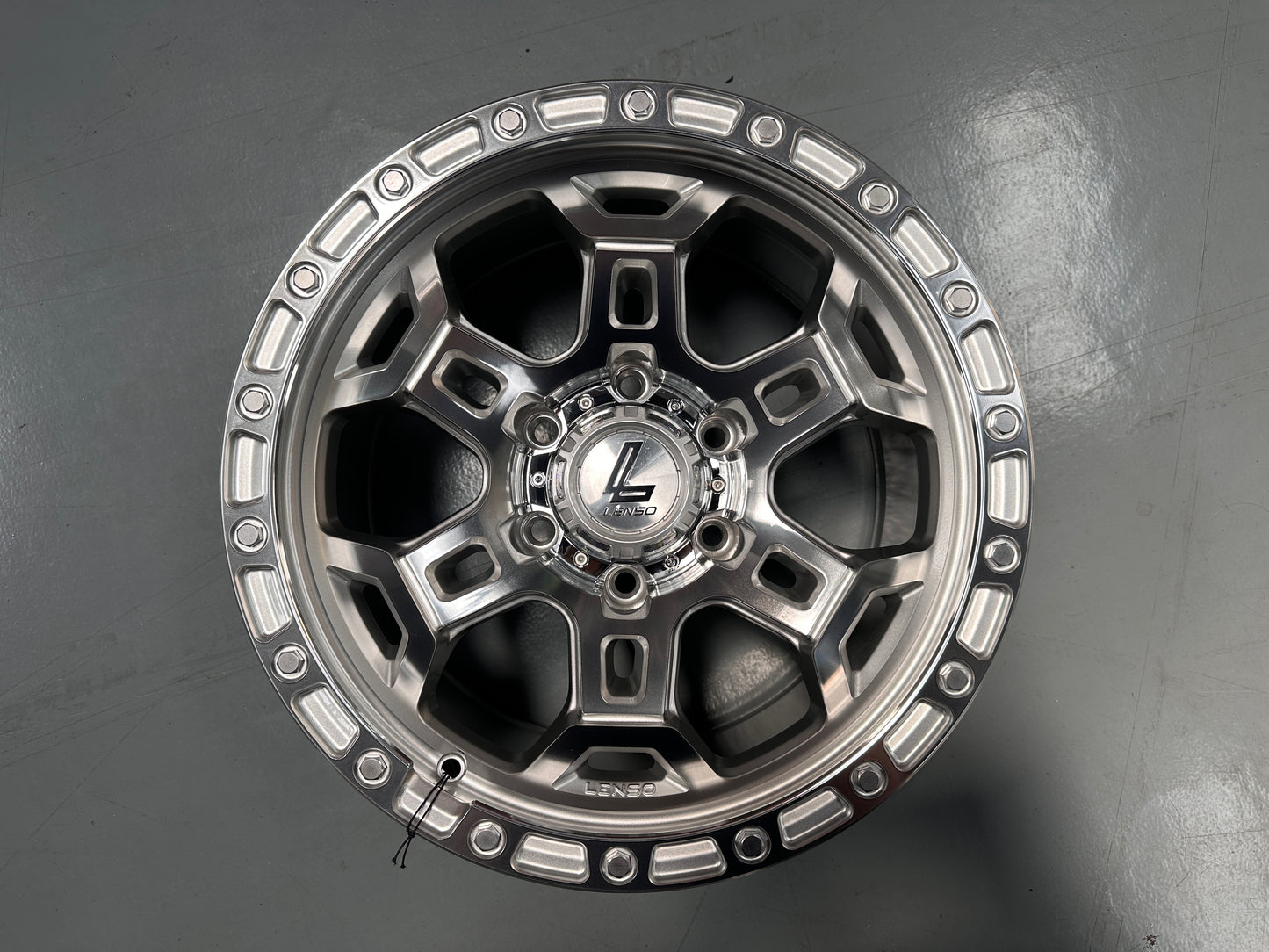NEW 17X9 ET12 Lenso Argo Rim (4 wheel) 6X139.7 Silver Polished