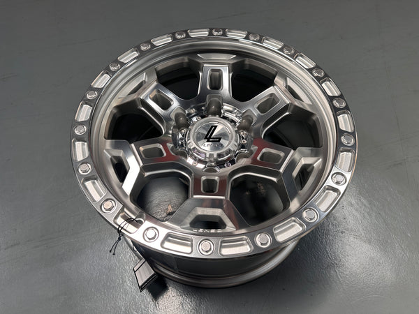 NEW 17X9 ET12 Lenso Argo Rim (4 wheel) 6X139.7 Silver Polished