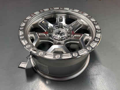 NEW 17X9 ET12 Lenso Argo Rim (4 wheel) 6X139.7 Silver Polished