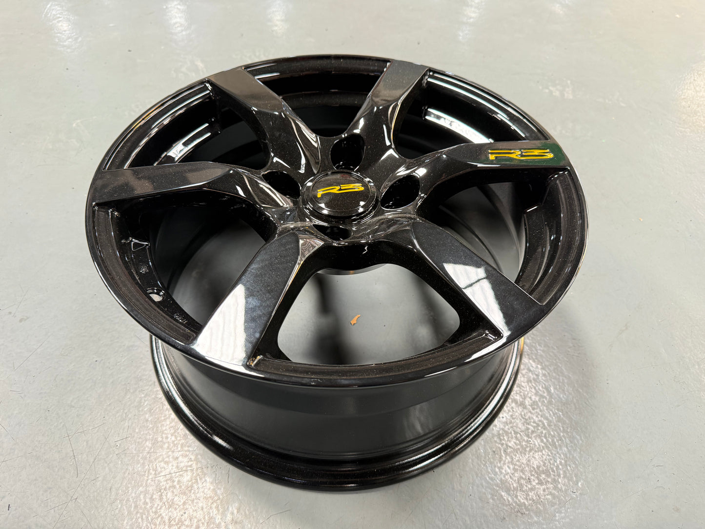 New 16x7 ET38 Proton R3 Rim (4 wheel) Black 4x114.3