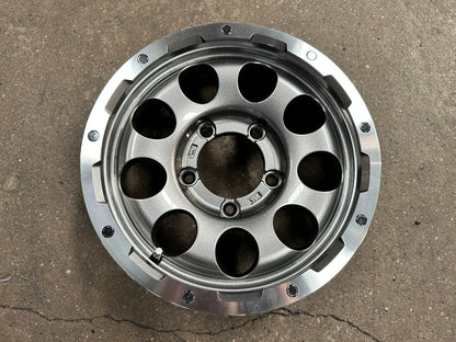 New 15 LEHRMEISTER LMG CS-9 Rim (5 wheel) Gun Metal Polished 5x139.7 (5 pcs)