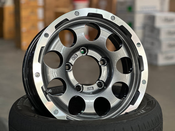 New 15 LEHRMEISTER LMG CS-9 Rim (5 wheel) Gun Metal Polished 5x139.7 (5 pcs)