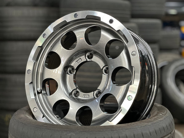 New 15 LEHRMEISTER LMG CS-9 Rim (5 wheel) Gun Metal Polished 5x139.7 (5 pcs)