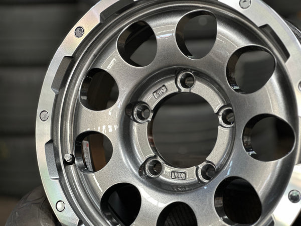 New 15 LEHRMEISTER LMG CS-9 Rim (5 wheel) Gun Metal Polished 5x139.7 (5 pcs)