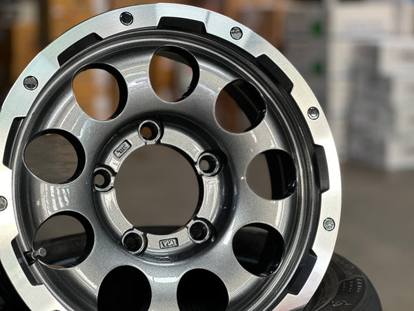 New 15 LEHRMEISTER LMG CS-9 Rim (5 wheel) Gun Metal Polished 5x139.7 (5 pcs)