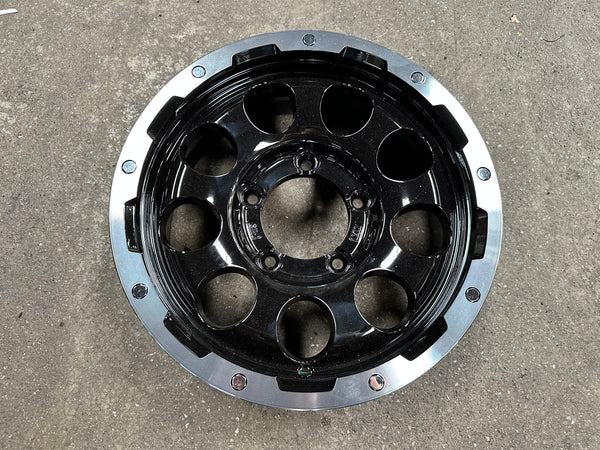 New 15 LEHRMEISTER LMG CS-9 Rim (5 wheel) Black Polished 5x139.7 (5 pcs)