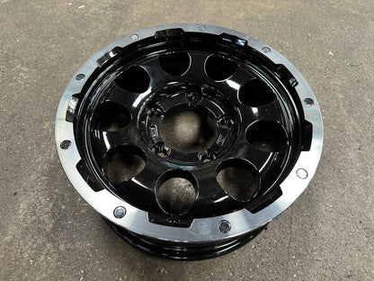 New 15 LEHRMEISTER LMG CS-9 Rim (5 wheel) Black Polished 5x139.7 (5 pcs)