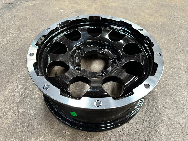 New 15 LEHRMEISTER LMG CS-9 Rim (5 wheel) Black Polished 5x139.7 (5 pcs)