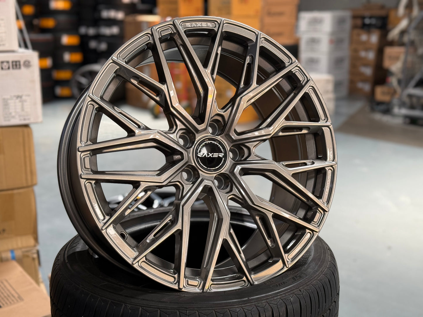 NEW 18X8.5 ET42 Raxer VOX107 Rim (4 Wheel) Sepang Silver 5X108
