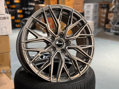 NEW 18X8.5 ET42 Raxer VOX107 Rim (4 Wheel) Sepang Silver 5X108