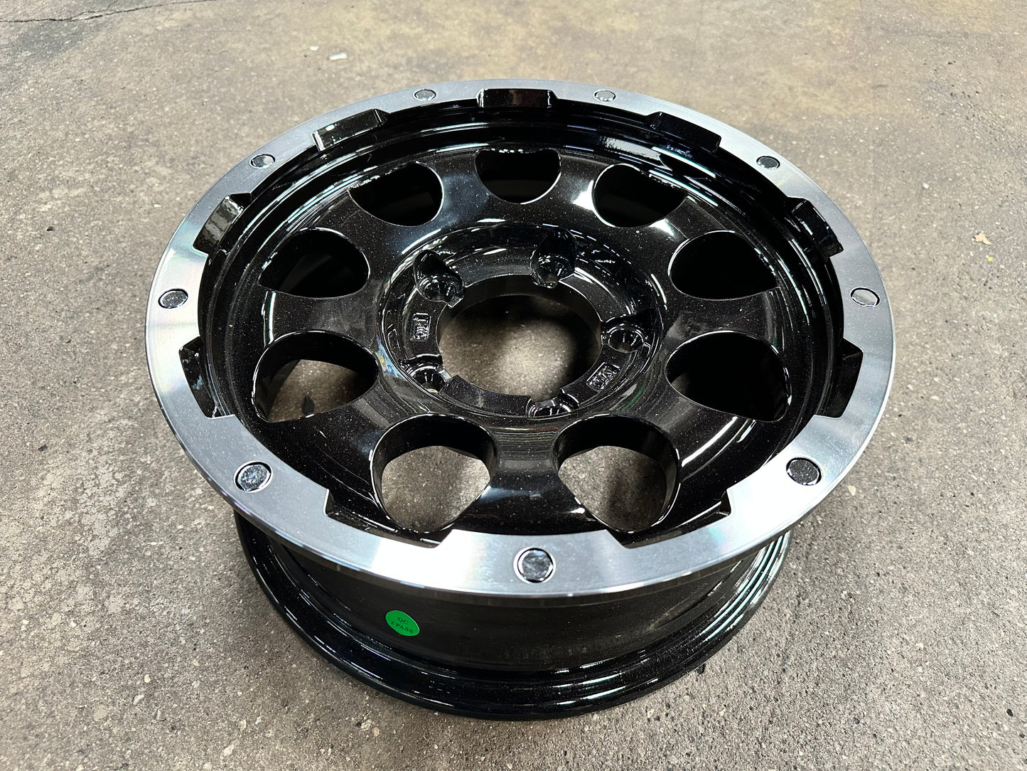 New 15 LEHRMEISTER LMG CS-9 Rim (5 wheel) Black Polished 5x139.7 (5 pcs)