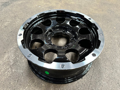 New 15 LEHRMEISTER LMG CS-9 Rim (5 wheel) Black Polished 5x139.7 (5 pcs)